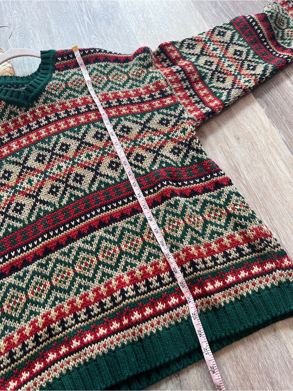 Vintage Abercrombie and fitch winter Nordic Christmas knit chunky sweater - Picture 3 of 6